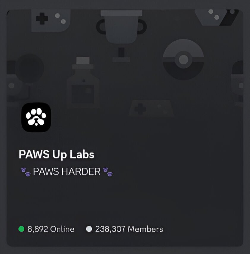 DISCOVER PAWS DISCORD 🐾

1. Open Discord &amp; click the Compass icon (Server Discovery) on the left sidebar.
2. Type PAWS in the search bar &amp; hit enter.
3. Click to join &amp; step into the Cult.
4. Verify yourself in the verification channel to unlock full access!

#PAWSUPFAM