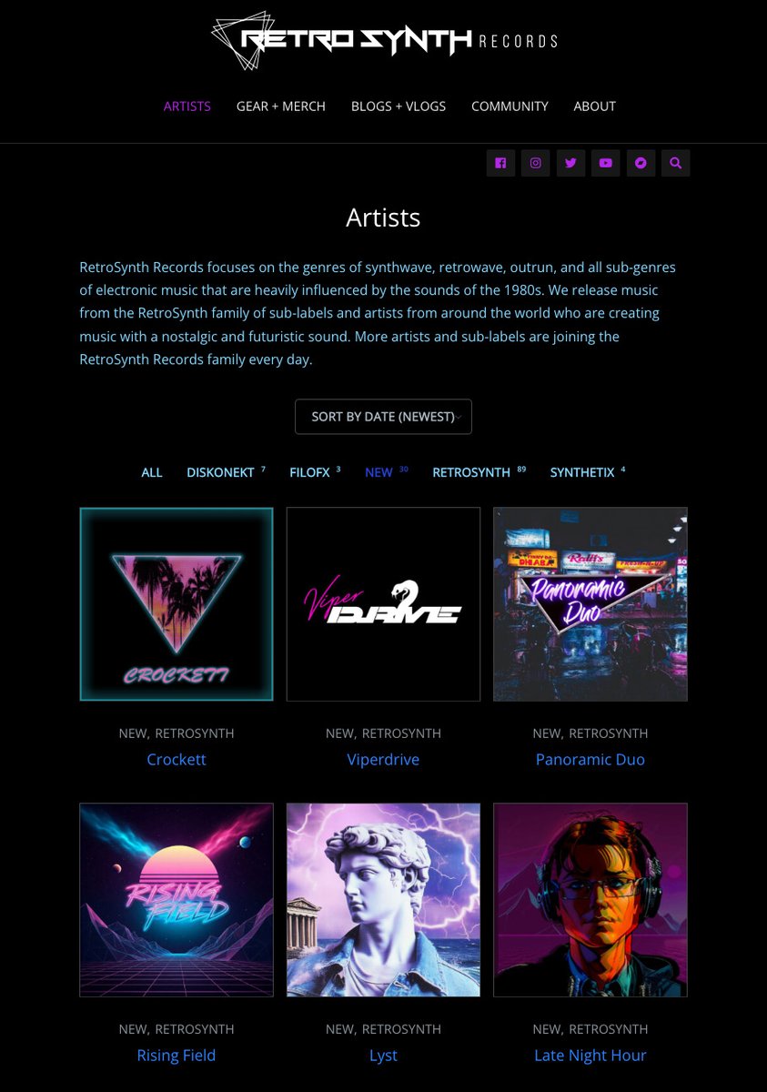Emotiv Media Group - RetroSynth (@emotivmediagrp) on Twitter photo New artists announced by <a href="/RetroSynthRecs/">RetroSynth Records</a> last Friday just added to RetroSynthRecords.com. Warm welcome to <a href="/LystMusic/">𝙇𝙔𝙎𝙏</a> #RisingField <a href="/PanoramicDuo/">Panoramic Duo</a> <a href="/alexviperdrive/">Viperdrive</a> and <a href="/Crockett80s/">Crockett</a>! New artists announced by <a href="/RetroSynthRecs/">RetroSynth Records</a> last Friday just added to RetroSynthRecords.com. Warm welcome to <a href="/LystMusic/">𝙇𝙔𝙎𝙏</a> #RisingField <a href="/PanoramicDuo/">Panoramic Duo</a> <a href="/alexviperdrive/">Viperdrive</a> and <a href="/Crockett80s/">Crockett</a>!