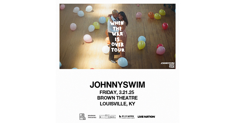 The Brown Theatre (@thebrowntheatre) on Twitter photo Magnetic duo <a href="/JOHNNYSWIM/">JOHNNYSWIM</a> brings their When The War Is Over Tour to Louisville next month! See them LIVE on stage at <a href="/thebrowntheatre/">The Brown Theatre</a> Friday, March 21. 🎫 Grab tickets now at bit.ly/JOHNNYSWIMlou. Magnetic duo <a href="/JOHNNYSWIM/">JOHNNYSWIM</a> brings their When The War Is Over Tour to Louisville next month! See them LIVE on stage at <a href="/thebrowntheatre/">The Brown Theatre</a> Friday, March 21. 🎫 Grab tickets now at bit.ly/JOHNNYSWIMlou.