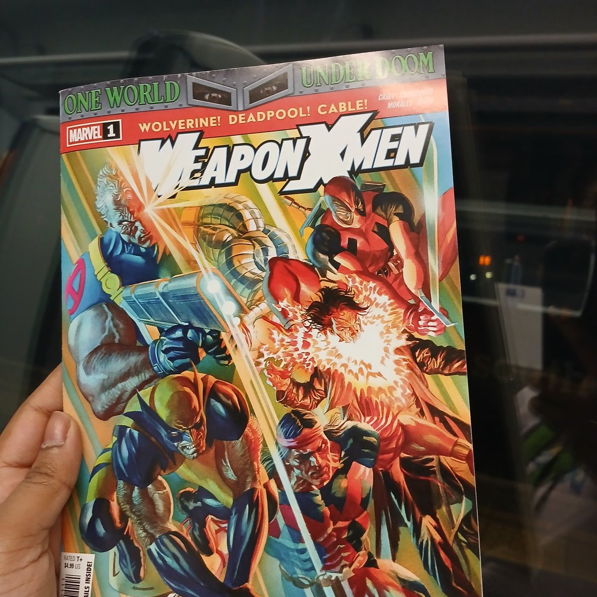 616IMPULSE's tweet image. SO EXCITED!!! Finally got my hands on Weapon X-Men. 

I'm adoring the art and so excited to see my boy Chamber again.
