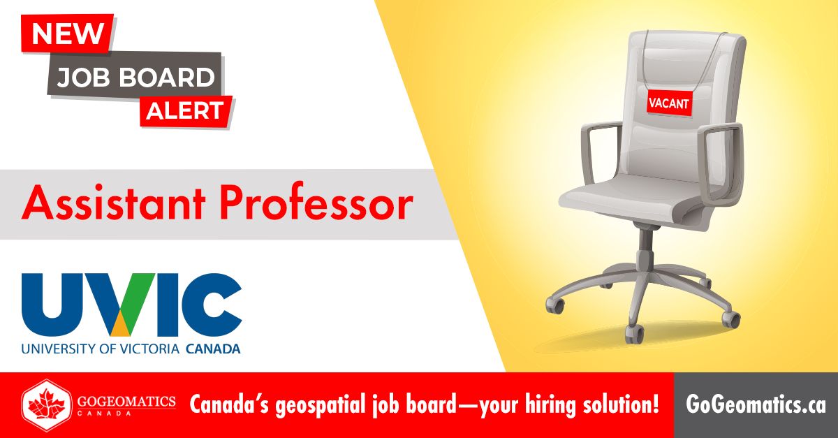 Are you passionate about #geospatial and eager to inspire the next generation of #geomatics professionals? University of Victoria is seeking a dynamic Assistant Prof to join its team and contribute to research &amp; education.
👉 Apply now: buff.ly/41oRQHz 
#jobalert #hiring