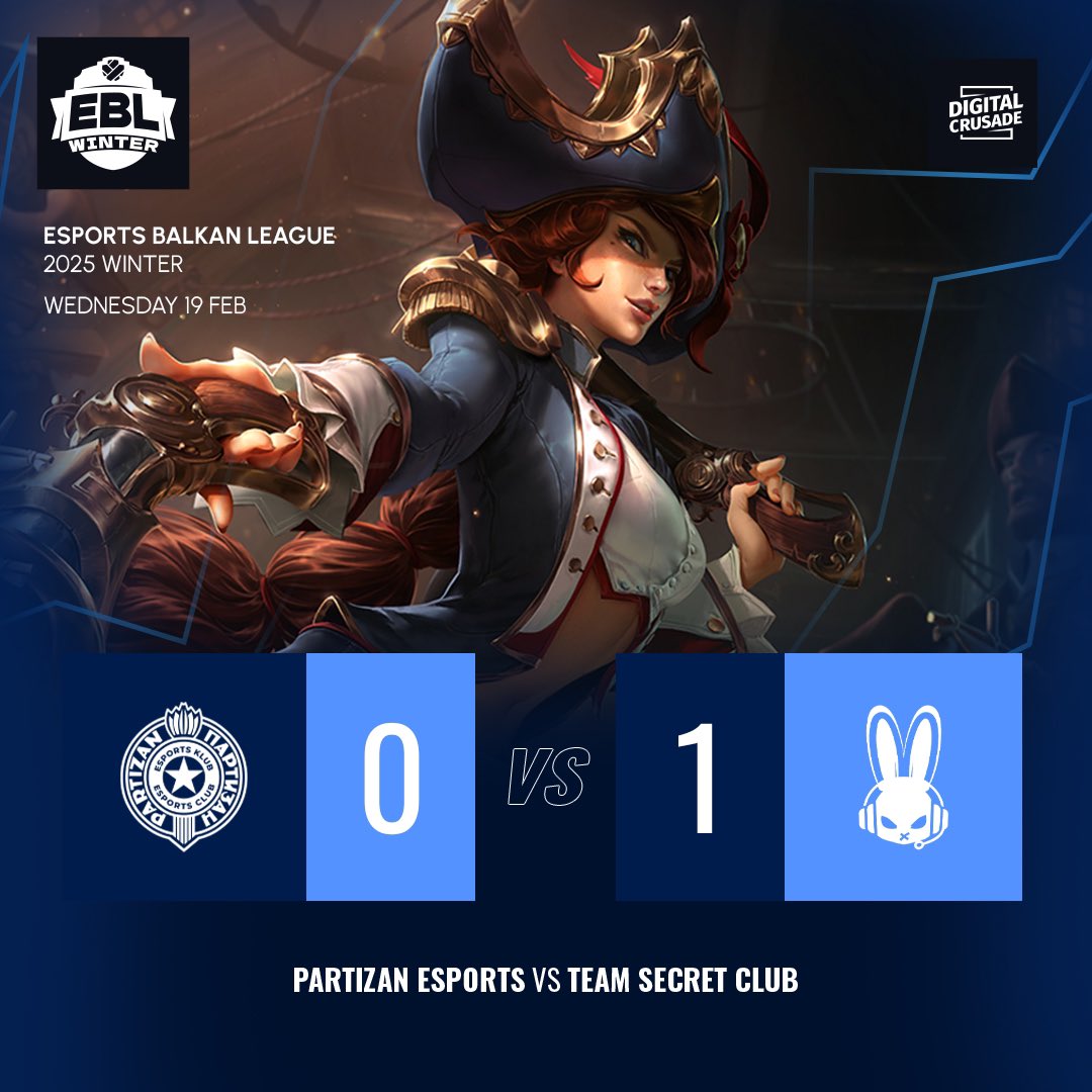 Reprezentanta României, <a href="/Esport_TSC/">TSC</a> obține prima victorie în playoff-uri EBL împotriva echipei Partizan Esports! 🤩