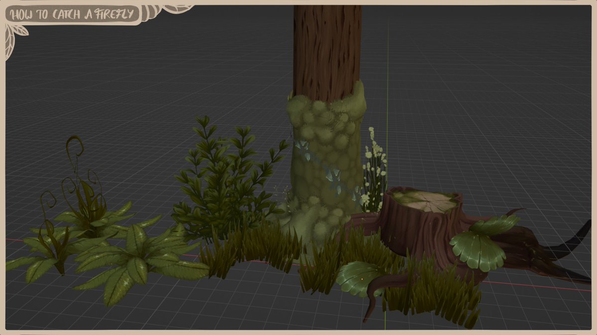 CrystalMeshDevs's tweet photo. I've been working on some hand painted textures for the foliage in our game. This is just the beginning though. I'm already hyped to add some mushrooms and some flowers too🌺🍄
#gamedev #indiedev #indiegame #stylized #3dart https://t.co/eumiJPPYXZ
