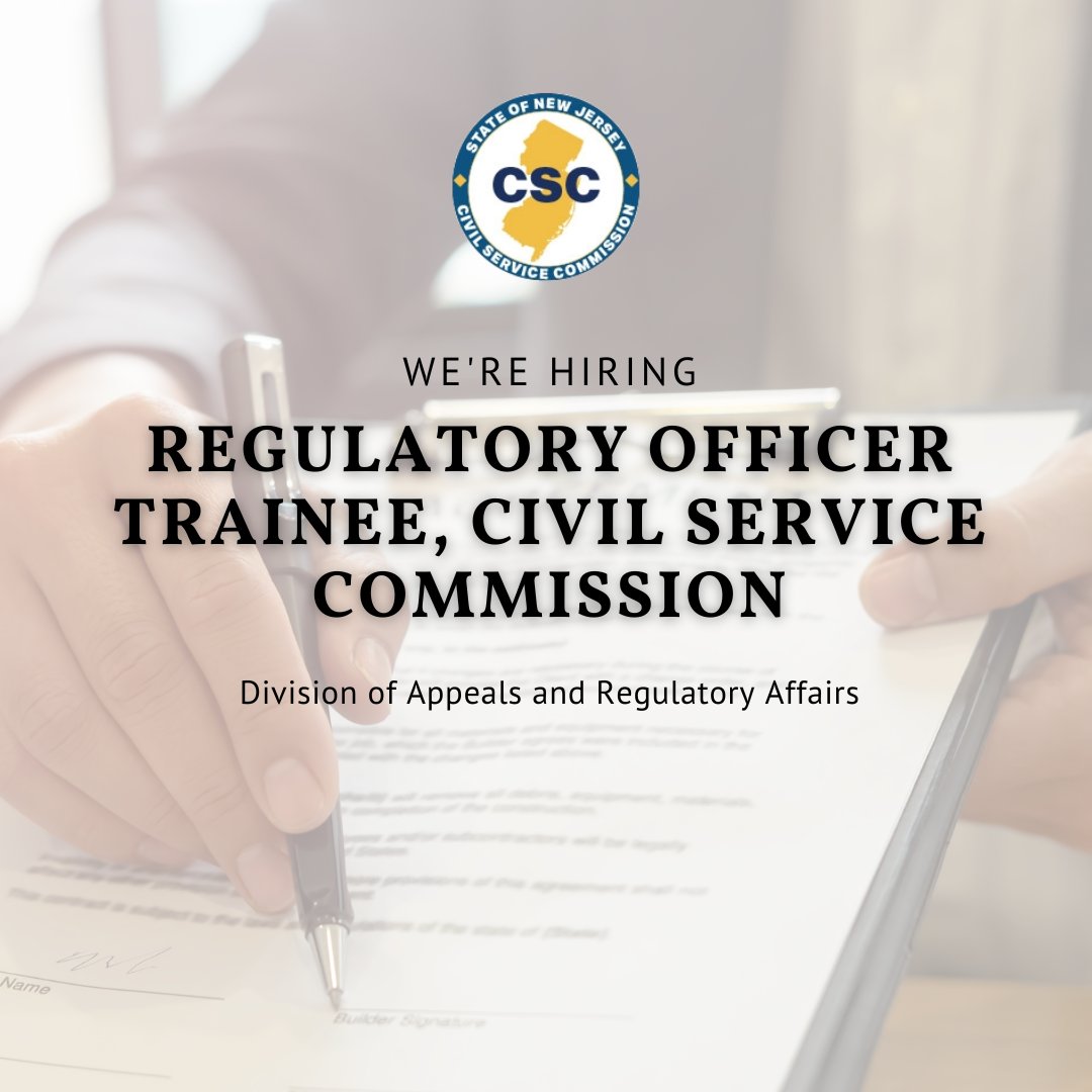 New Jersey Civil Service Commission tweet media