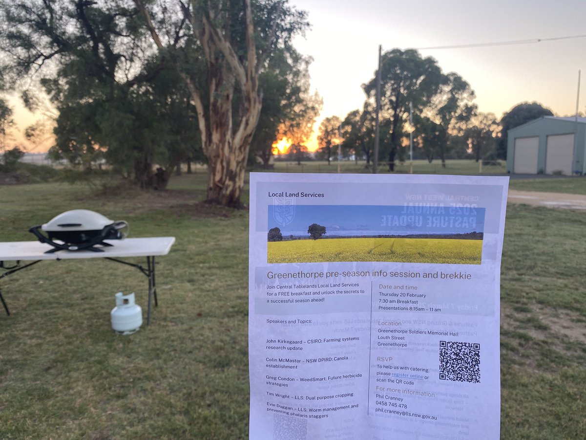 Phil Cranney (@philcranney) on Twitter photo Cracking’ morning for a BBQ brekkie at Greenethorpe, see you there <a href="/Master4Colin/">Colin McMaster</a> <a href="/AgroJAK/">John Kirkegaard</a> <a href="/grassrootsag/">Grassroots Agronomy</a> <a href="/wrightim1/">Tim Wright</a> <a href="/GRDCNorth/">GRDC North</a> <a href="/NSW_AGRONOMY/">NSW Agronomy</a> Cracking’ morning for a BBQ brekkie at Greenethorpe, see you there <a href="/Master4Colin/">Colin McMaster</a> <a href="/AgroJAK/">John Kirkegaard</a> <a href="/grassrootsag/">Grassroots Agronomy</a> <a href="/wrightim1/">Tim Wright</a> <a href="/GRDCNorth/">GRDC North</a> <a href="/NSW_AGRONOMY/">NSW Agronomy</a>