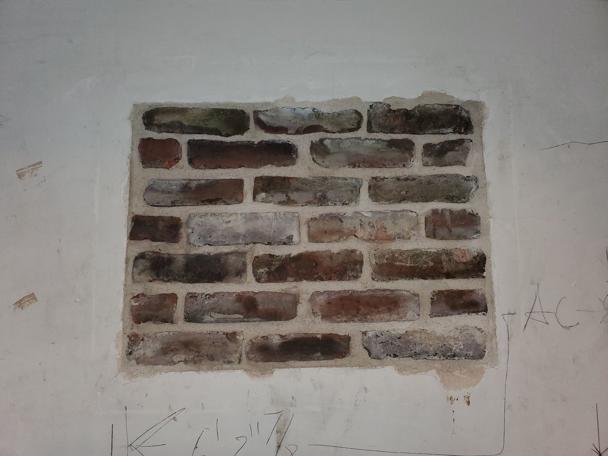 JSADLLC's tweet image. Brick infill and a pipe cover up at the Old powder magazine in downtown Charleston. Nov 2021 @PowderMag #holycity #isleofpalms #charlestonsouthcarolina #smallbusiness #sullivansisland #johnsisland #mountpleasantsc #Charlestonsc #historiccharleston #supportlocal #plastermason
