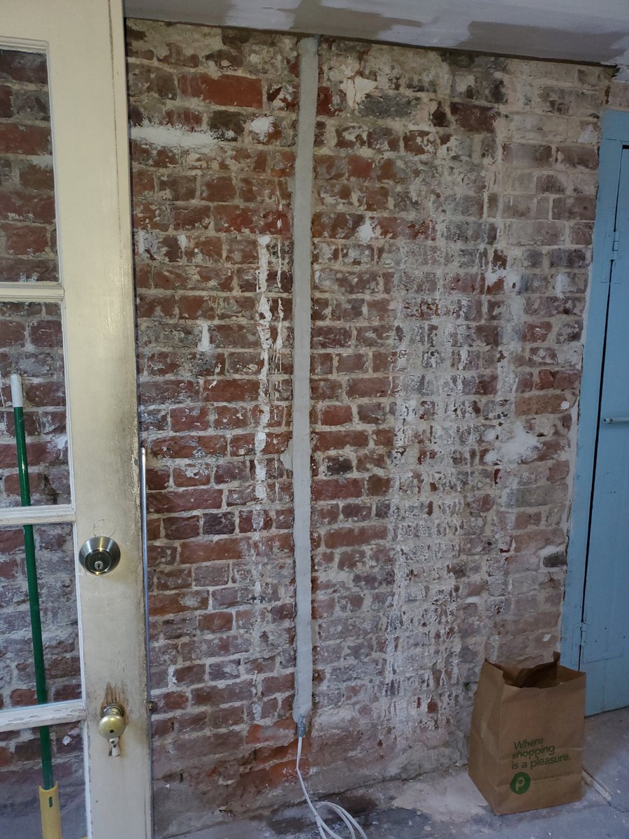 JSADLLC's tweet image. Brick infill and a pipe cover up at the Old powder magazine in downtown Charleston. Nov 2021 @PowderMag #holycity #isleofpalms #charlestonsouthcarolina #smallbusiness #sullivansisland #johnsisland #mountpleasantsc #Charlestonsc #historiccharleston #supportlocal #plastermason
