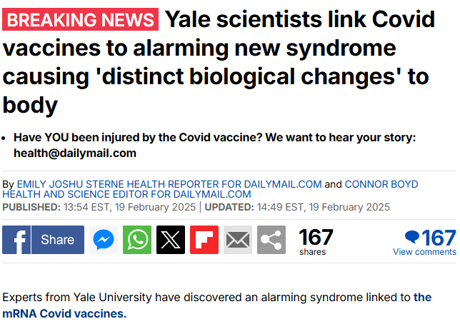 There's going to be a lot of confusion and anger coming from your vaxxed friends and family members.

We've known this disclosure was inevitable for years.

The saddest "I told ya so" of all time.
