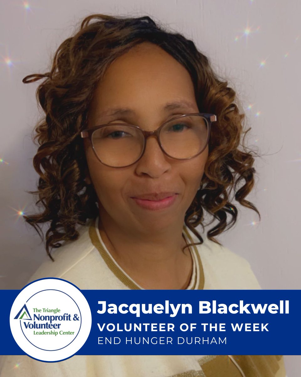 The Volunteer Center (TNVLC) (@voltriangle) on Twitter photo #VolunteerOfTheWeek Jacquelyn Blackwell - Executive Director of <a href="/endhungerdurham/">End Hunger Durham</a> has increased access to food assistance resources for community members in need as well as improved collaboration among Durham food pantries. Read more at: thevolunteercenter.org/more-volunteer… #VolunteerOfTheWeek Jacquelyn Blackwell - Executive Director of <a href="/endhungerdurham/">End Hunger Durham</a> has increased access to food assistance resources for community members in need as well as improved collaboration among Durham food pantries. Read more at: thevolunteercenter.org/more-volunteer…