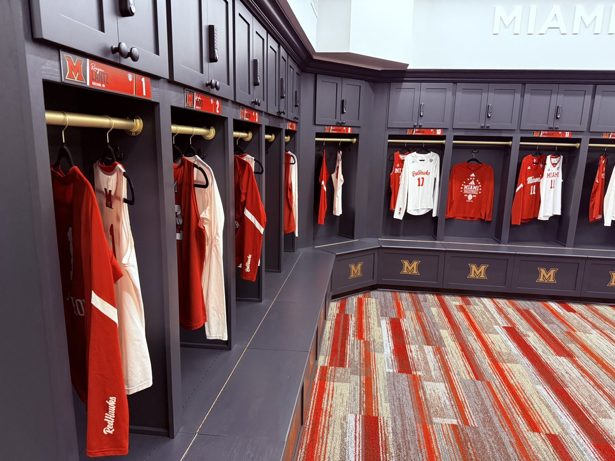 🏐 Miami University (Ohio) Volleyball Locker Room Renovation! 🔴⚫
MSA Sport <a href="/msa__design/">MSA Design</a> revamped Millett Hall with refinished lockers, spa-like showers, a refreshed lounge, and bold RedHawk branding top-tier in <a href="/MACSports/">MACtion</a> .
#MSASport #MiamiOHVolleyball #TrainCompeteSucceed