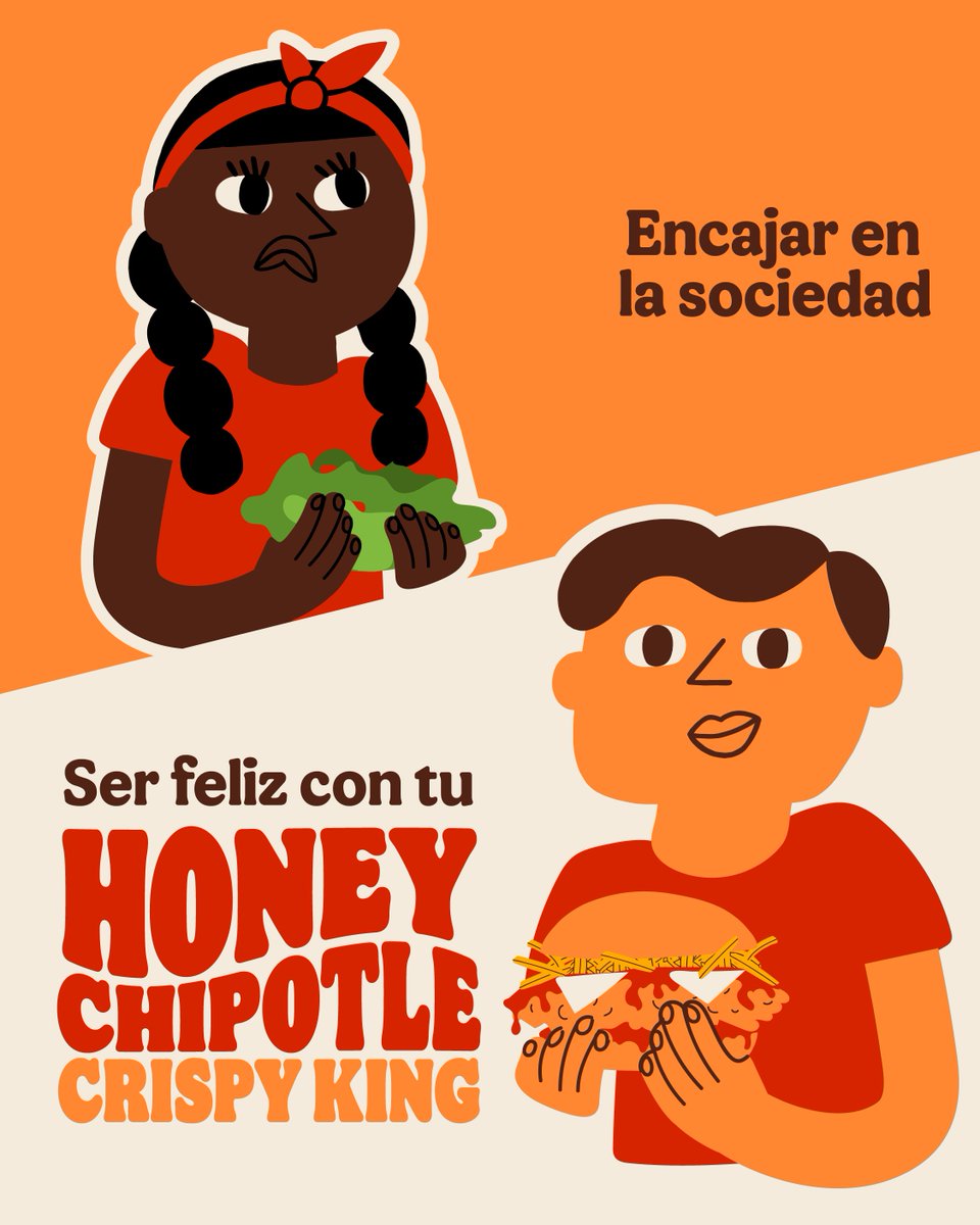 A veces la vida te hace elegir… pero con la Nueva Honey Chipotle Crispy King, lo tienes todo. 🍯🔥🍗🍔 #CrispyKings