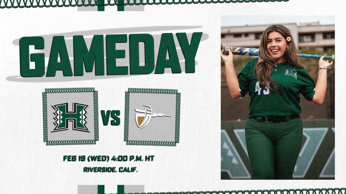 HawaiiSB's tweet photo. 🥎: Hawai'i at Cal Baptist
🕖: 4:00 P.M. HT
📍: Riverside, CA https://t.co/4D0ftlm3Ji