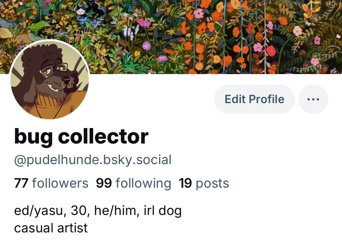 I’m planning on moving to That Other Site to post art going forward! My username on there (and furaffinity, which I’ve started to try to keep updated) is pudelhunde ofc :3
