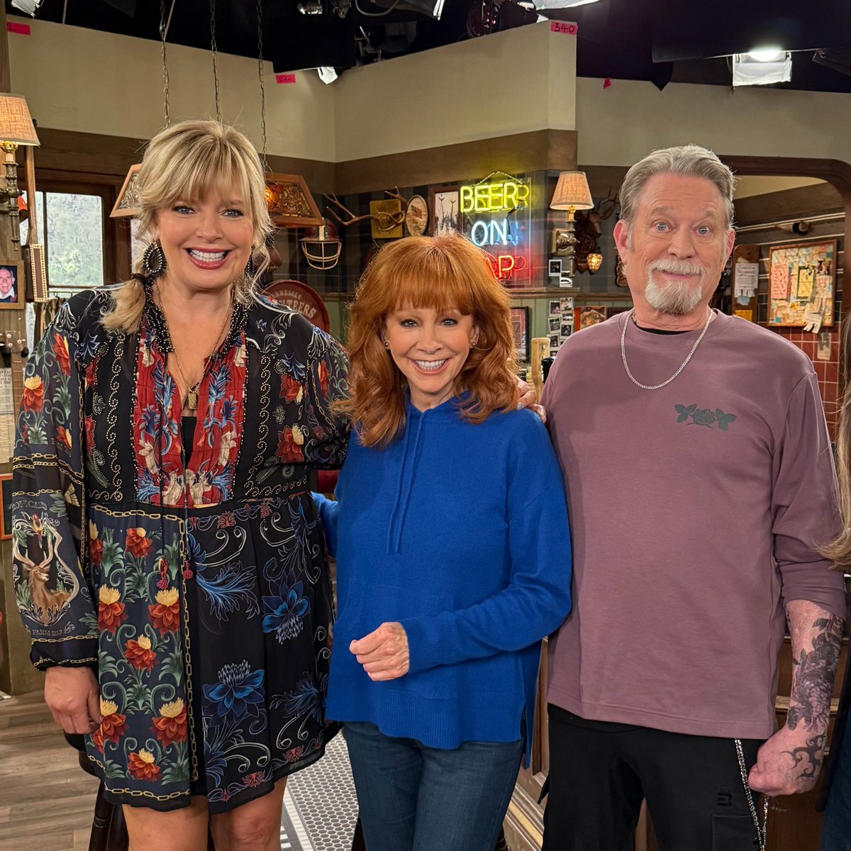 nbc's tweet photo. Counting down the days until this reunion. 🧡 Christopher Rich guest stars in #HappysPlace Friday 8/7c on nbc and streaming on @Peacock https://t.co/W7VGOa17xK