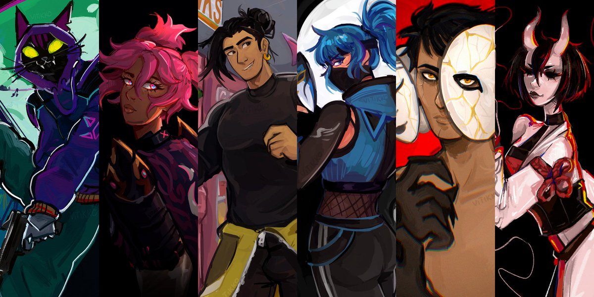 Thread with all my Fortnite 鬼 Hunters art 🧶