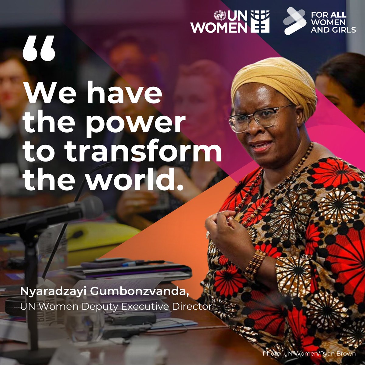 In 1995, 17,000 activists gathered at the Beijing Conference to champion women’s rights #ForAllWomenAndGirls.

@‌vanyaradzayi, our Deputy Executive Director was one of them, fighting for Rights. Empowerment. Equality.

Read about her journey: unwo.men/r2oP50UVbu0

#Beijing30