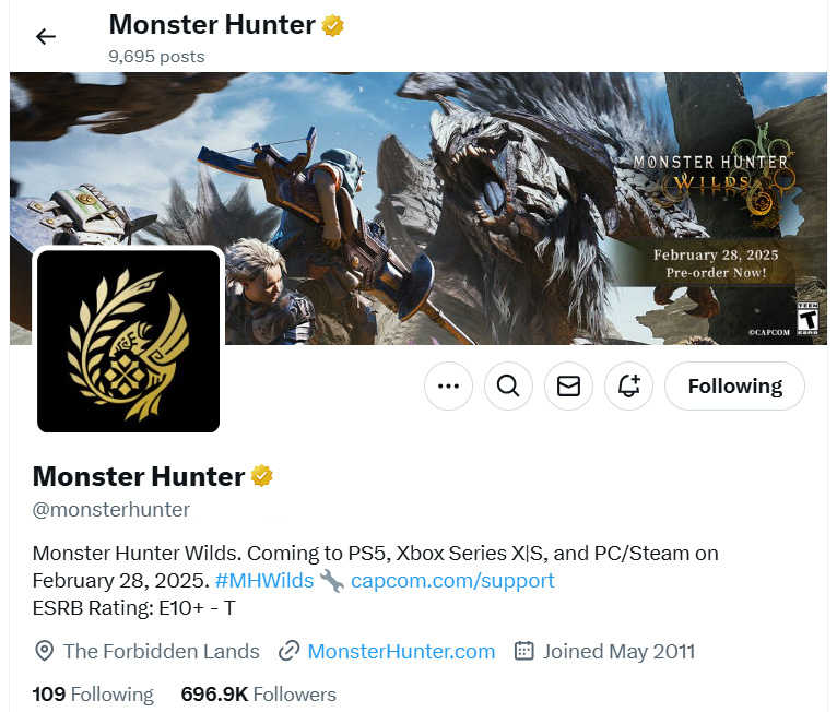 Monster Hunter tweet media