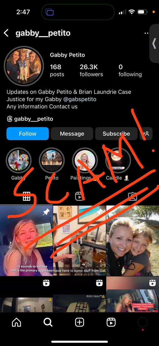 joseph petito (@josephpetito) on Twitter photo This Instagram account is pretending to be <a href="/TaraPetito/">Tara Petito</a> but it is not. Please tag whoever you believe can help take this account down. #ScamAlert #Scammers #GabbyPetito This Instagram account is pretending to be <a href="/TaraPetito/">Tara Petito</a> but it is not. Please tag whoever you believe can help take this account down. #ScamAlert #Scammers #GabbyPetito