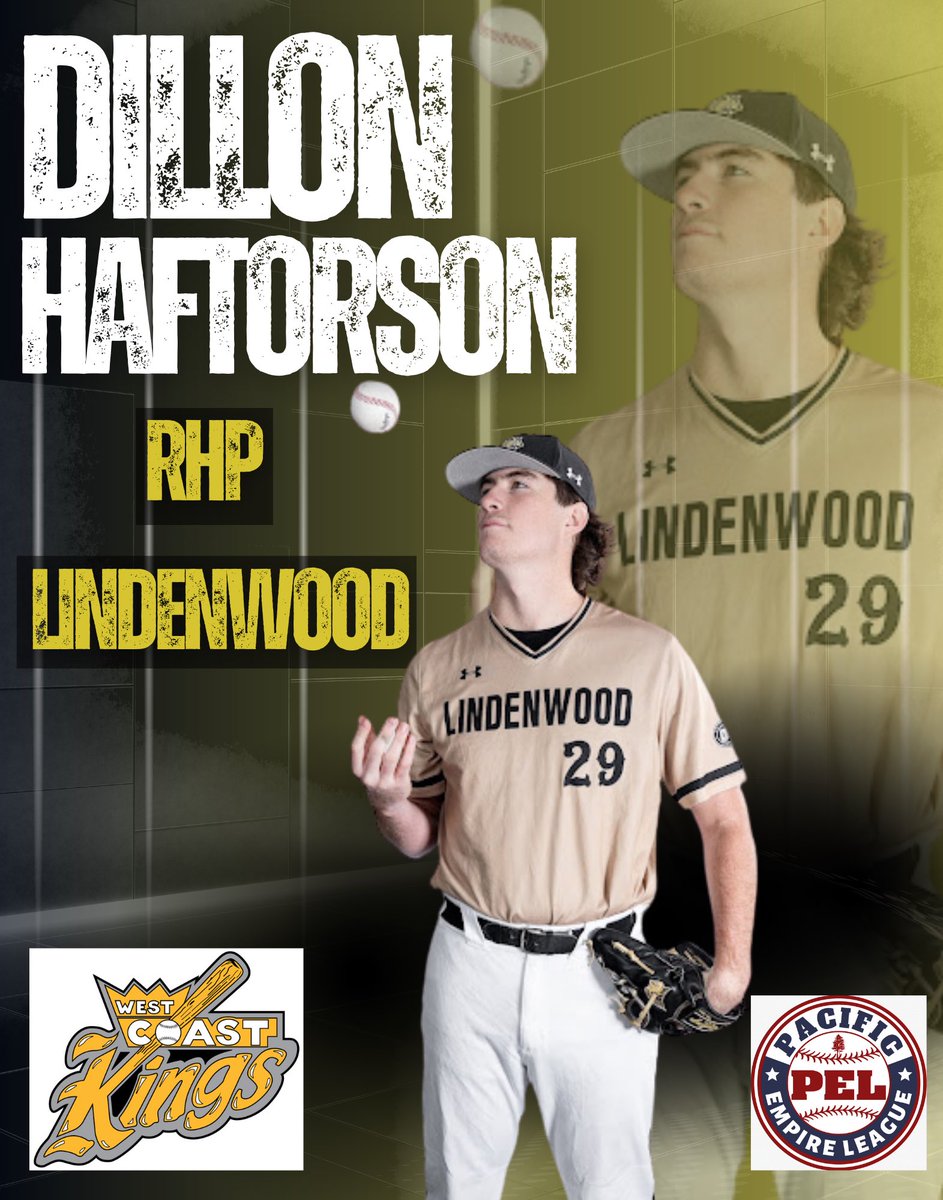 WestCoastKings⚾️ (@west_coastkings) on Twitter photo 👑⚾️🔥 Welcome Back! 🔙 <a href="/DillonHaftorson/">Dillon Haftorson</a> ✍️📄
A staple in the Kings rotation last summer. Going to be a gr8 2025 summer <a href="/LULIONSBASEBALL/">Lindenwood University Baseball</a>
<a href="/PacEmpireLeague/">Pacific Empire League</a> <a href="/CAGEYkings/">Kyle Wayne Gross</a> <a href="/BACLBaseball/">Bay Area Collegiate League</a> #KingsInTheNorth 👑⚾️🔥 Welcome Back! 🔙 <a href="/DillonHaftorson/">Dillon Haftorson</a> ✍️📄
A staple in the Kings rotation last summer. Going to be a gr8 2025 summer <a href="/LULIONSBASEBALL/">Lindenwood University Baseball</a>
<a href="/PacEmpireLeague/">Pacific Empire League</a> <a href="/CAGEYkings/">Kyle Wayne Gross</a> <a href="/BACLBaseball/">Bay Area Collegiate League</a> #KingsInTheNorth