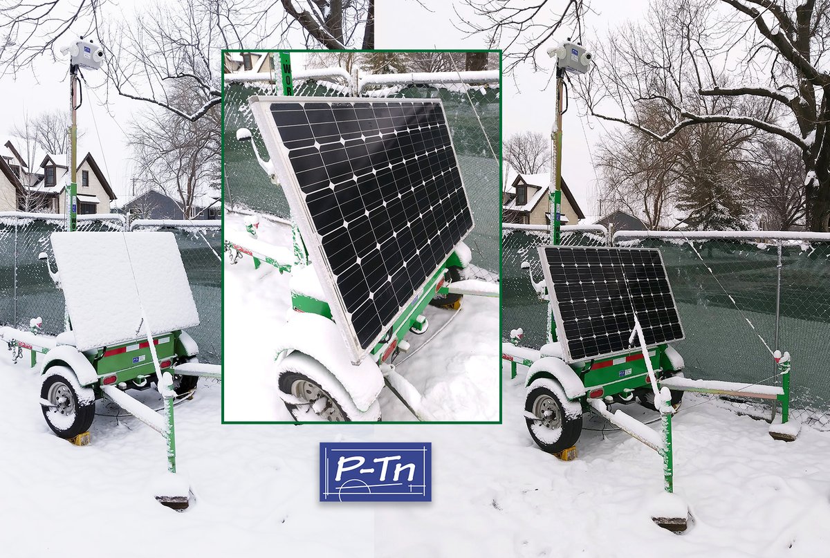 By the time you read this, there may be NO MORE SNOW for the season... However, you should make note and perform this same cleaning process for dirt &amp; dust that builds up on the solar panels for our Solar Trailer units – no matter what time of year.