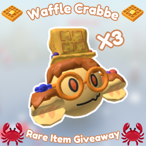 🧇🦀 Waffle Crabbe Giveaway 🦀🧇

- follow <a href="/outflowedd/">outflowed</a> + <a href="/RandySecret1000/">RandySecret</a> 
- like and retweet
- comment your favourite roblox game

no proof needed, 3 WINNERS for this giveaway