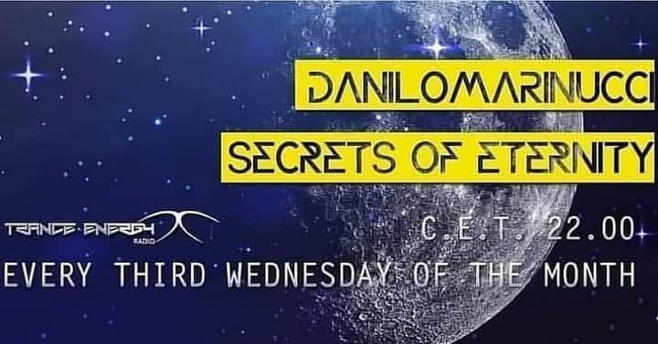See you tonight, starting at 10:00 p.m. C.E.T. (9:00 PM G.M.T.) with another unmissable episode of "Secrets of Eternity"!
1 hour with the best of #classictrance!🌟🪐🔥 

 Tune in! Trance-Energy Radio🎹🎧👊

 t-er.org