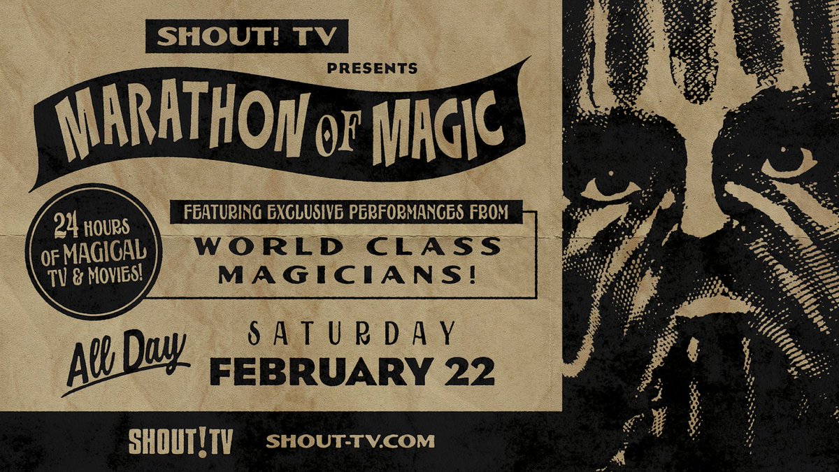 GeekVibesNation's tweet photo. To celebrate @watchshouttv Breaking the Magician’s Code marathon we are giving away an exclusive prize pack!
Follow @GeekVibesNation - Retweet - Comment #GVNMagic
Shout! TV’s Marathon of Magic is streaming all-day Saturday 2/22 https://t.co/530CaPxXcs