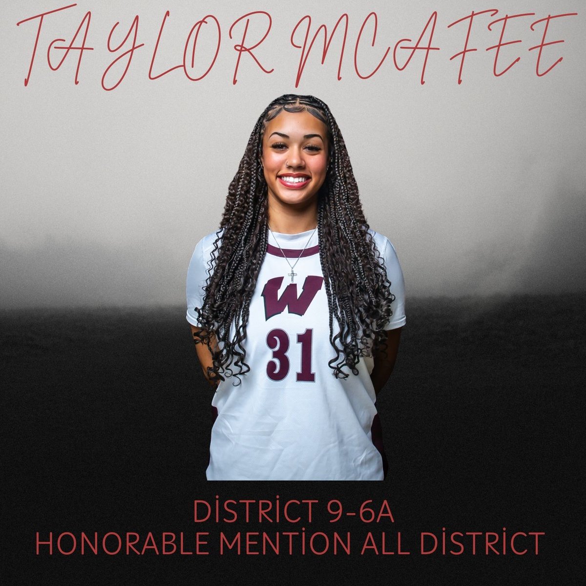 Congrats to our outstanding Senior Taylor McAfee for making Honorable Mention All District! #fearless #ahmo 🏴‍☠️