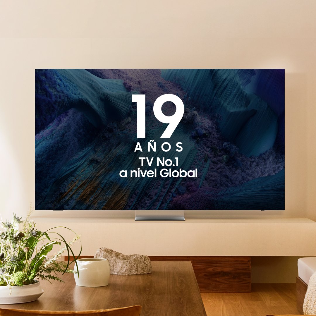 🎉🎉 ¡Celebramos 19 años liderando el mundo de la tecnología! 🎉🎉

Samsung se enorgullece de ser la TV N°1 a nivel global por 19 años consecutivos.

Gracias a su innovación constante, diseño de vanguardia y una experiencia visual incomparable🌟📺