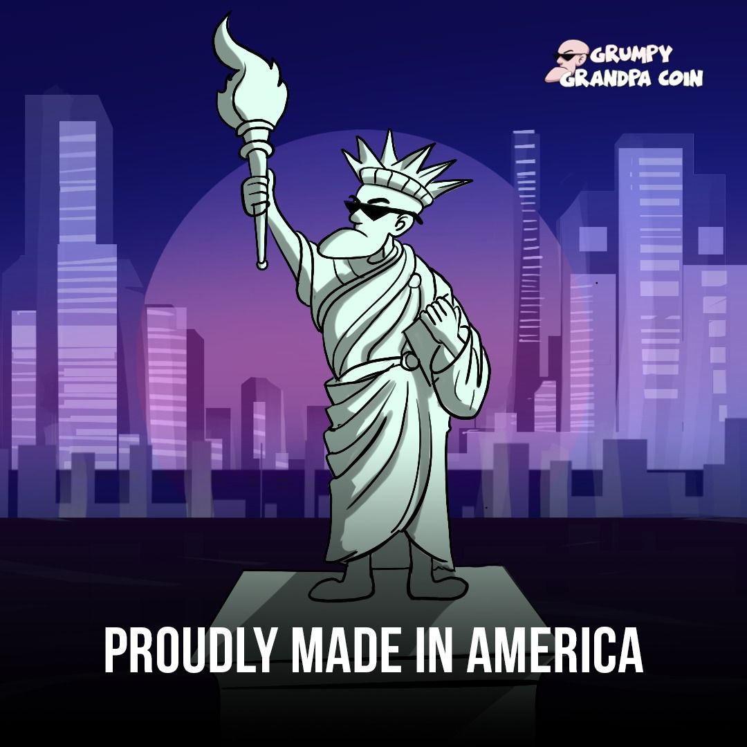 _GrumpyGrandpa's tweet photo. 🗽💰 America just got grumpier.

Eustace runs the show now—no gimmicks, just pure meme power. 💸🔥

🇺🇸 Proudly Made in America. Fueled by $GGC

#GrumpyGrandpaCoin #GetGRUMPED #MemeCoin https://t.co/WhjbmAt04M