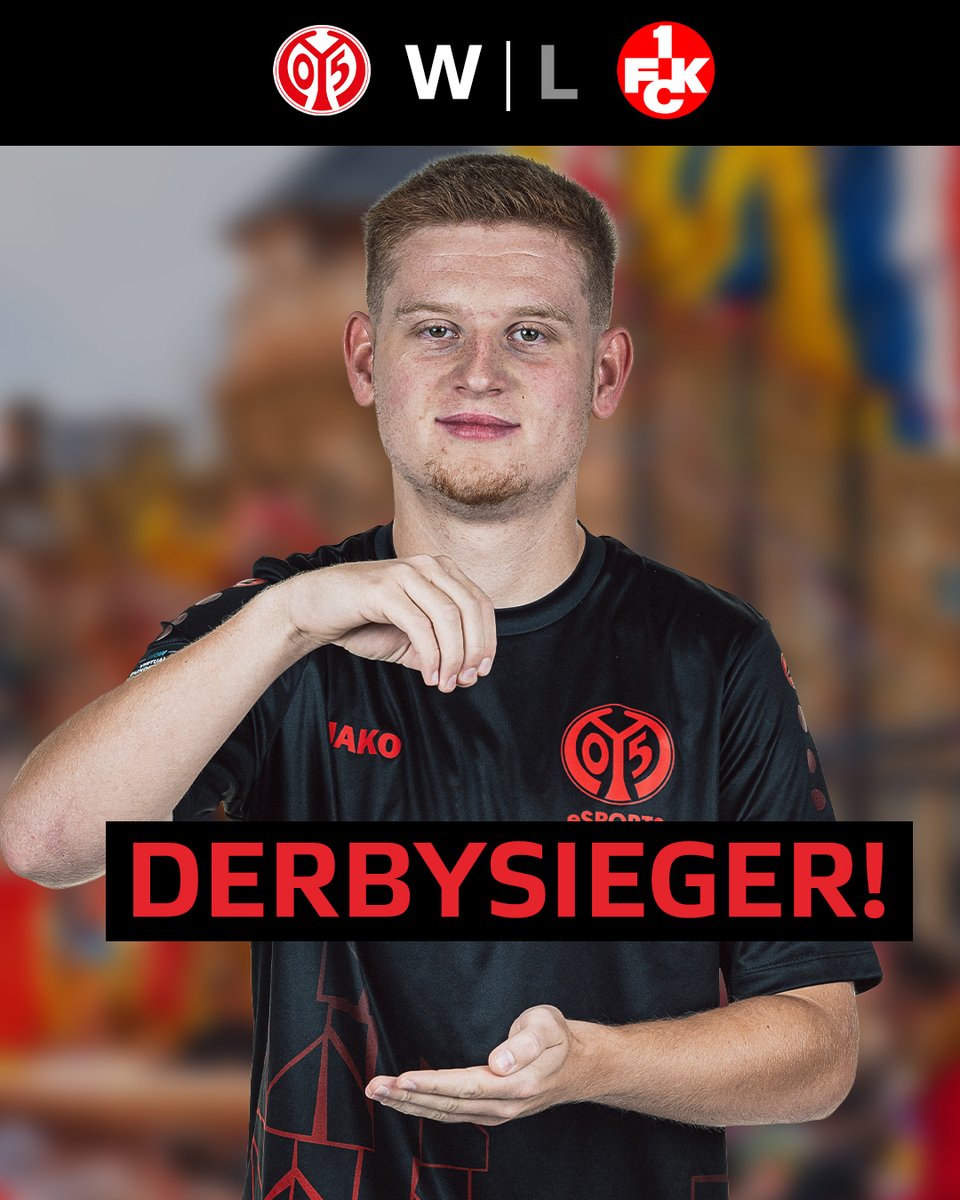 𝙱𝚒𝚗𝚐𝚘! 💥

<a href="/JH7_xy/">Joe</a> schlägt <a href="/OmeedFIFA/">Omeed</a>, gewinnt das Derby für <a href="/Mainz05eSports/">Mainz 05 eSPORTS</a> und sichert den 05ern wahnsinnig wichtige Punkte 🔥

#VBLCC #WOWVBL #VirtualBundesliga