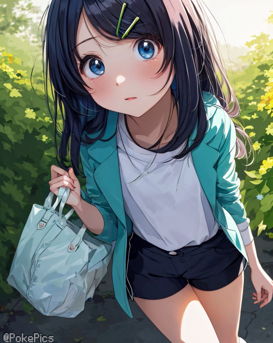 PokePicsX's tweet image. Liko setting out on her adventure! ✨🌿 What do you think makes her stand out as a protagonist?

#AIArt #LikoPokemon #Gen9Pokemon