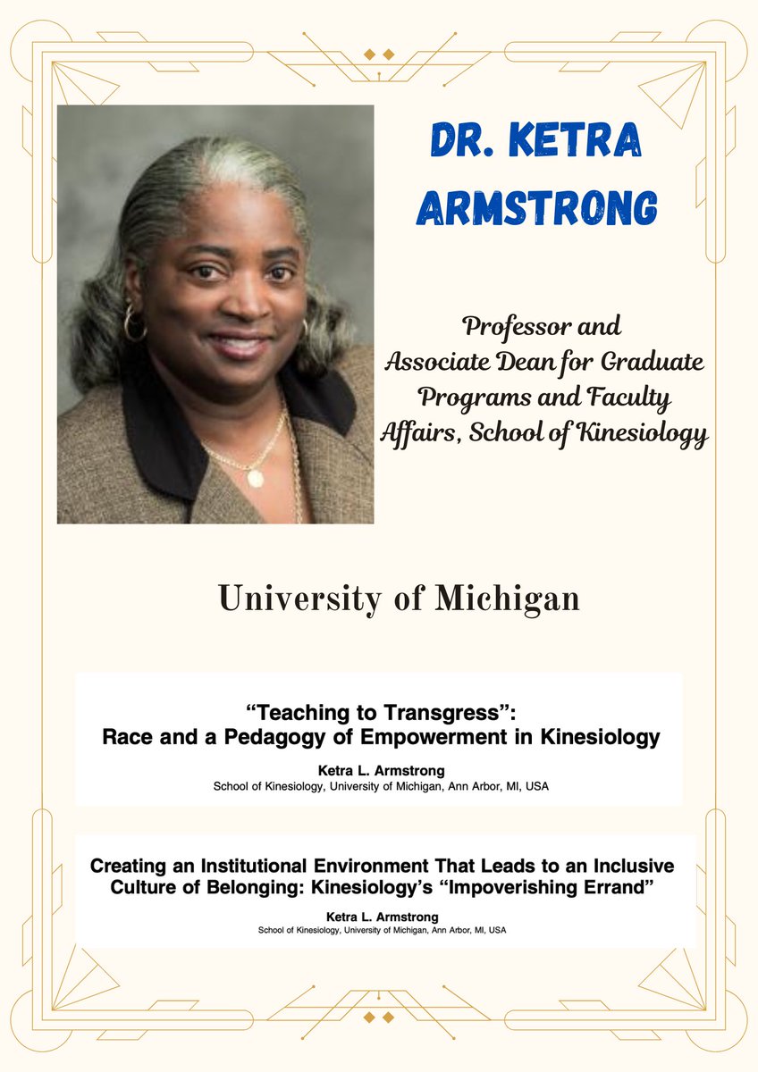 JMU PHETE (Physical & Health Education Teacher Ed) (@jmuphete) on Twitter photo <a href="/JMUPHETE/">JMU PHETE (Physical & Health Education Teacher Ed)</a> is celebrating Black History Month by showcasing outstanding Black scholars in the physical education, health, coaching, and adapted physical education professions. Today we are showcasing the excellent work of Dr. Ketra Armstrong. #whyphetewednesday <a href="/JMUPHETE/">JMU PHETE (Physical & Health Education Teacher Ed)</a> is celebrating Black History Month by showcasing outstanding Black scholars in the physical education, health, coaching, and adapted physical education professions. Today we are showcasing the excellent work of Dr. Ketra Armstrong. #whyphetewednesday
