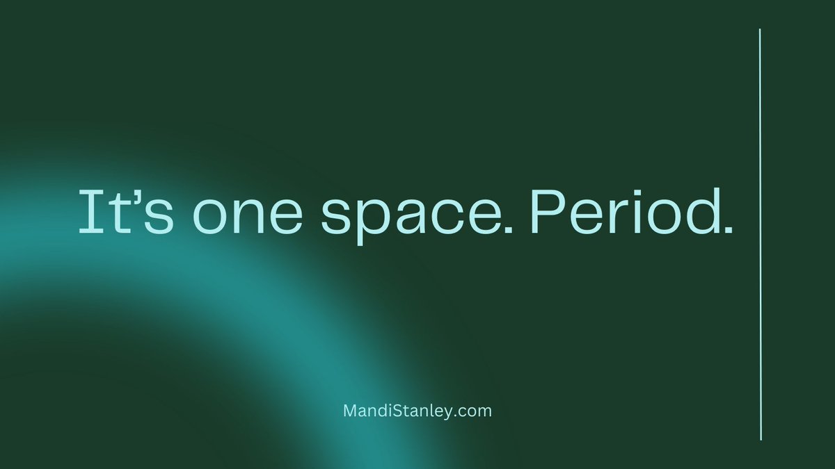 How many spaces after a period? And why does it matter?
ecs.page.link/2BrMU 
#grammartips #writingtips