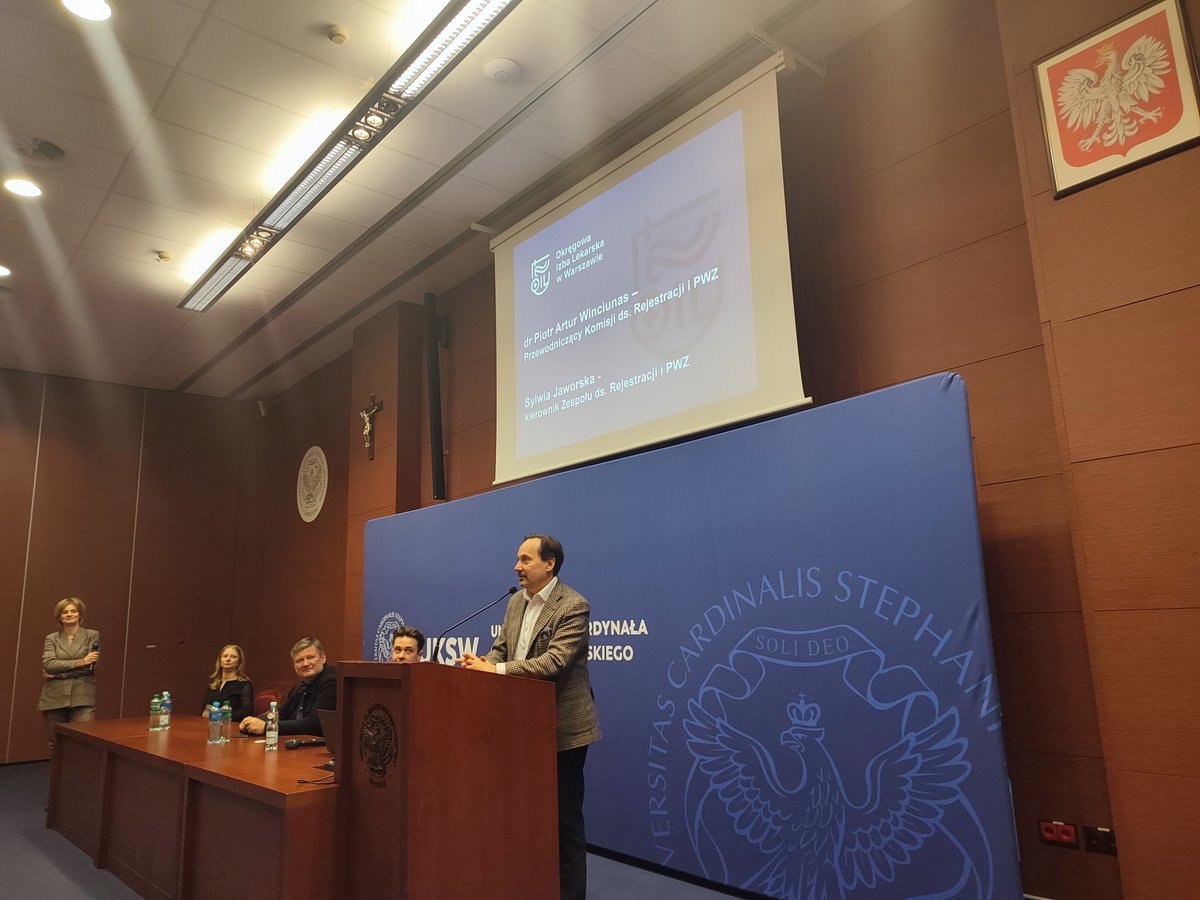 Faculty of Medicine, Cardinal Wyszynski University (@wmcm_uksw) on Twitter photo Dziś na <a href="/WMCM_UKSW/">Faculty of Medicine, Cardinal Wyszynski University</a> odbyło się szkolenie <a href="/OILWarszawa/">OIL w Warszawie</a> dla studentów VI roku👩🏻⚕️🩺👨🏽⚕️ W programie: co zrobić, aby uzyskać Prawo Wykonywania Zawodu? Jak rozpocząć staż podyplomowy? Bardzo dziękujemy <a href="/OILWarszawa/">OIL w Warszawie</a> za wspaniałe spotkanie 🤝
<a href="/MZ_GOV_PL/">Ministerstwo Zdrowia</a> <a href="/NaczelnaL/">Naczelna Izba Lekarska</a> <a href="/Rezydenci/">Porozumienie Rezydentów OZZL</a> <a href="/UKSW_Warszawa/">UKSW</a> Dziś na <a href="/WMCM_UKSW/">Faculty of Medicine, Cardinal Wyszynski University</a> odbyło się szkolenie <a href="/OILWarszawa/">OIL w Warszawie</a> dla studentów VI roku👩🏻⚕️🩺👨🏽⚕️ W programie: co zrobić, aby uzyskać Prawo Wykonywania Zawodu? Jak rozpocząć staż podyplomowy? Bardzo dziękujemy <a href="/OILWarszawa/">OIL w Warszawie</a> za wspaniałe spotkanie 🤝
<a href="/MZ_GOV_PL/">Ministerstwo Zdrowia</a> <a href="/NaczelnaL/">Naczelna Izba Lekarska</a> <a href="/Rezydenci/">Porozumienie Rezydentów OZZL</a> <a href="/UKSW_Warszawa/">UKSW</a>