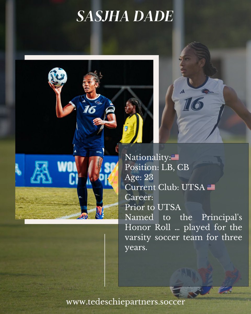 ✍🏾 @sasjah_dade joins @tedeschi_e_partners_management ⚽
Left footed, talented and young. Welcome Sasjah 🤝
.
.
We are #strongertogether with #tedeschiepartners