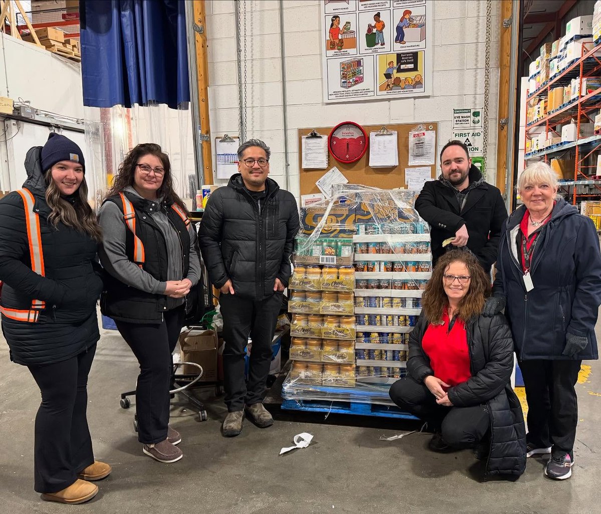 We are committed to giving back to our community as much as we can, in many different ways. We give to the Regina Food Bank throughout the year through several programs, but we were excited to be able to take an additional $2000 worth of shelf stable items over to the Food Bank.