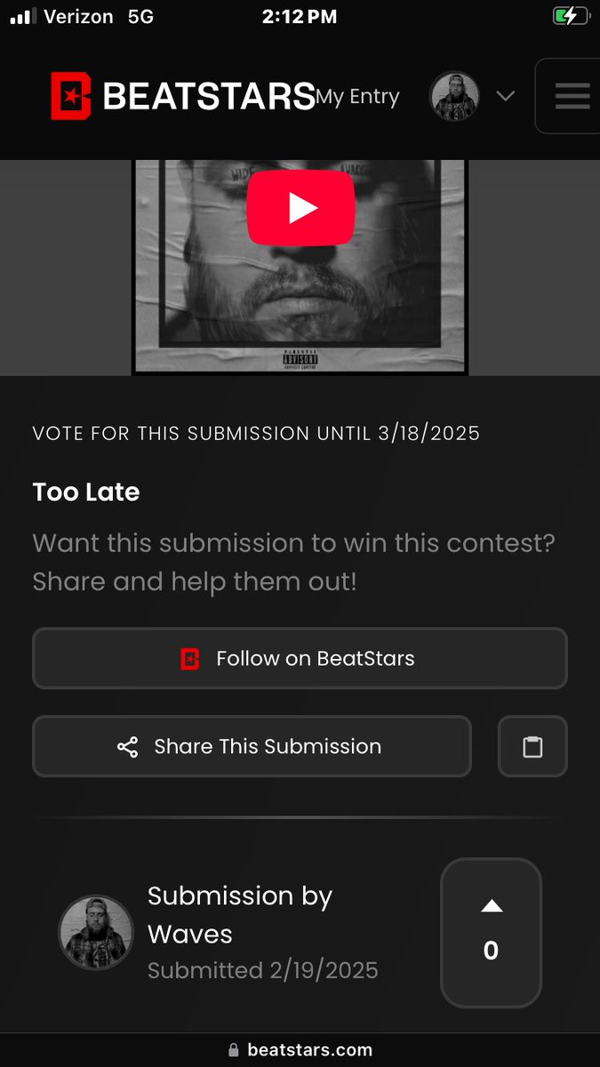 beatstars.com/entry?e=b8gohN…

Vote for me!