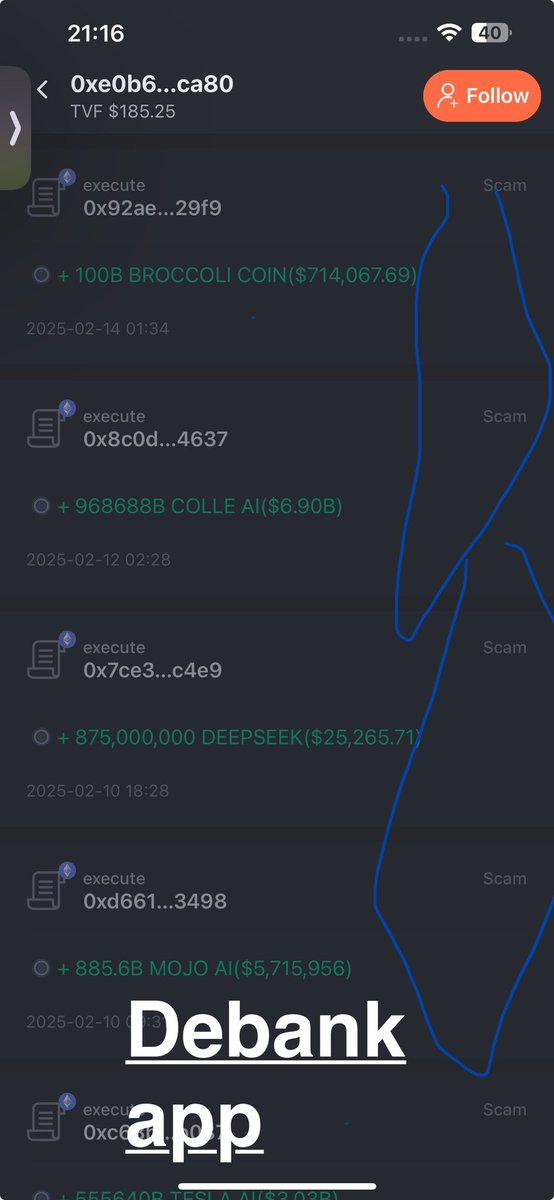 SamimSharif9191's tweet photo. @cryptobeastreal 
His wallet. Debank App will show you if its a scam or no https://t.co/HARSSmx16g