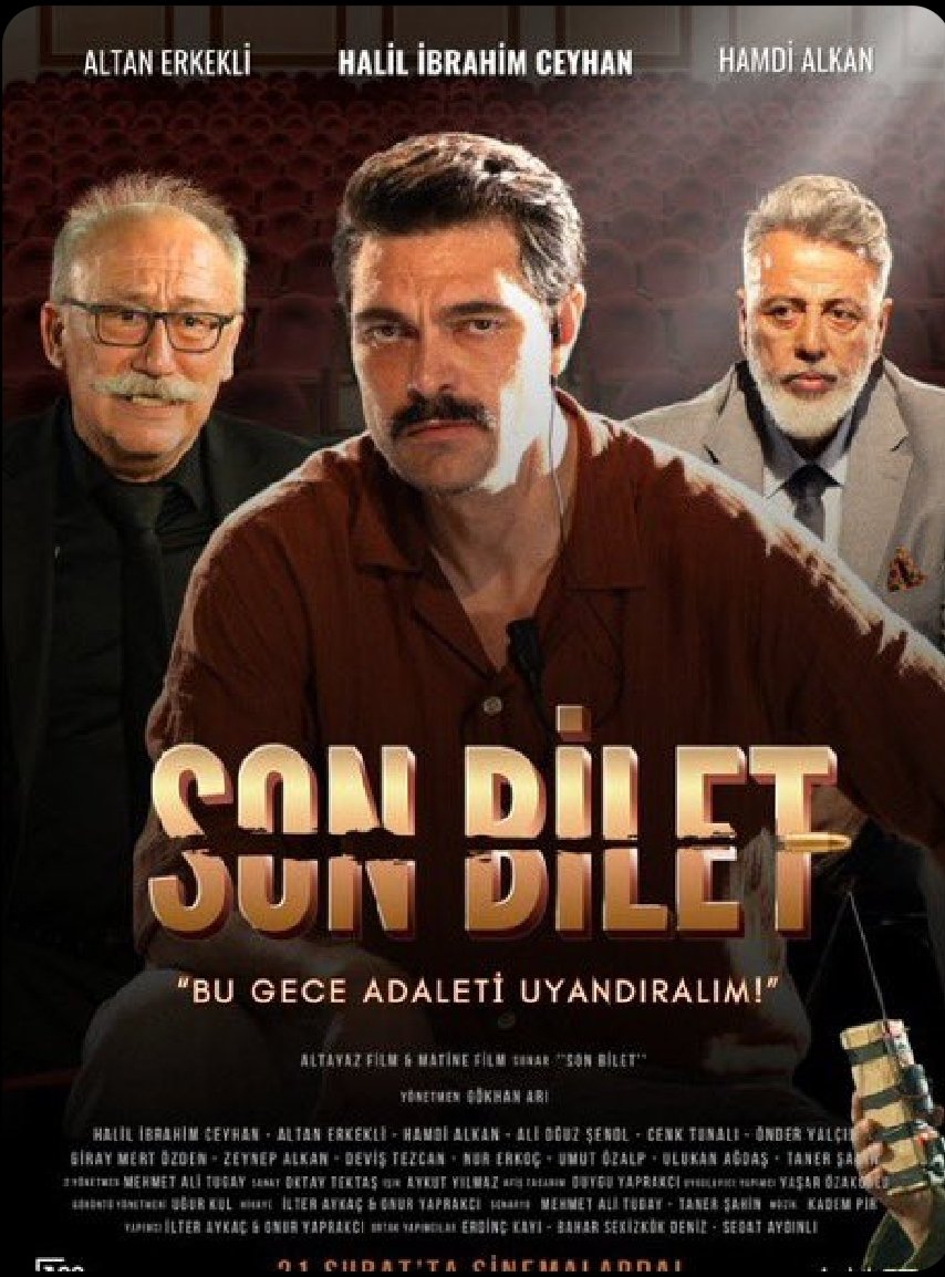 Sevgili #HalilİbrahimCeyhan, filmin için tebrikler👏🏼👏🏼👏🏼 
Bugün senin günün, yıldız sensin 🌟
Parlayın, emeğinizin meyvelerini toplayın ve "sürprizlerle" dikkati çekmeye çalışan fırsatçıların hak ettikleri yere çekilmesine izin verin.
#HalilİbrahimCeyhan 
#SonBilet
