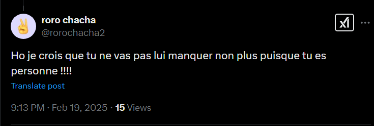 x_mandalor's tweet photo. "Roro chacha" (c'est pas une blague) qui dit que je suis personne 😂
Les fanzozos extrémiste radicaux qui te taclent et te bloquent juste après sans que tu puisses répondre..😂
#sanscouille https://t.co/wpj8T71A29