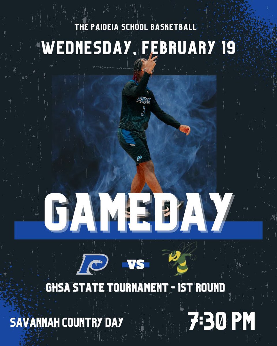 Paideia Men’s Basketball (@paideiab) on Twitter photo GAMEDAY!!
Pythons travel to Savannah Country Day for their first round playoff matchup! #RollThons 
🆚 Savannah Country Day
📍 SCDHS
⌚️ 7:30 GAMEDAY!!
Pythons travel to Savannah Country Day for their first round playoff matchup! #RollThons 
🆚 Savannah Country Day
📍 SCDHS
⌚️ 7:30