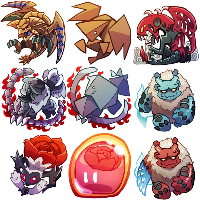 Monster Hunter Wilds chibis, low-poly, and more.#MonsterHunter 