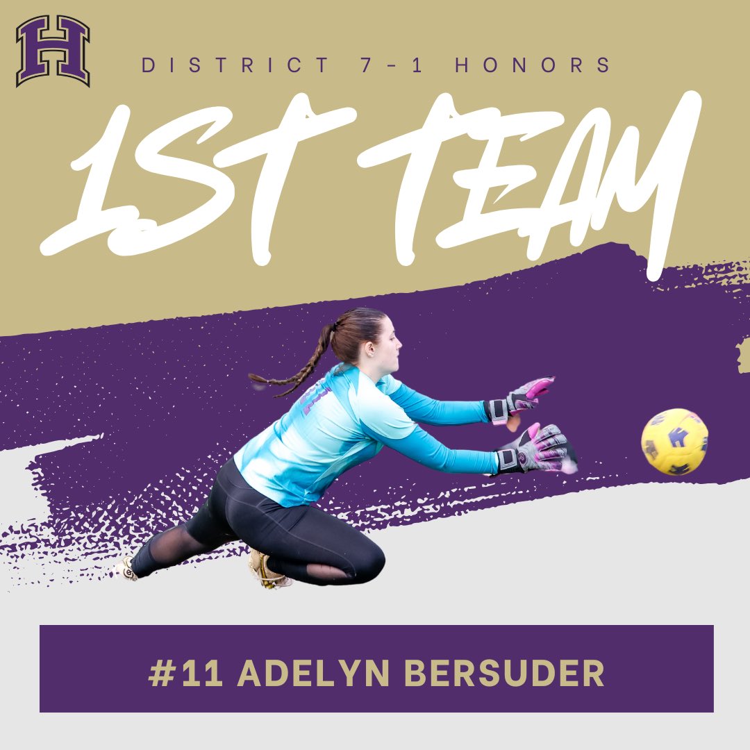 Congratulations to our players for making 1st Team All District💜⚽️