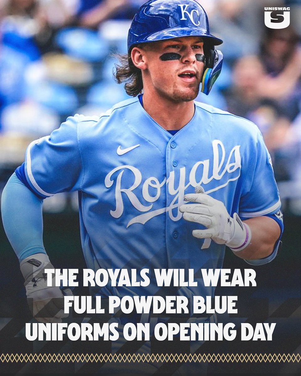 The <a href="/Royals/">Kansas City Royals</a> will wear their powder blue threads for Opening Day.

#uniswag