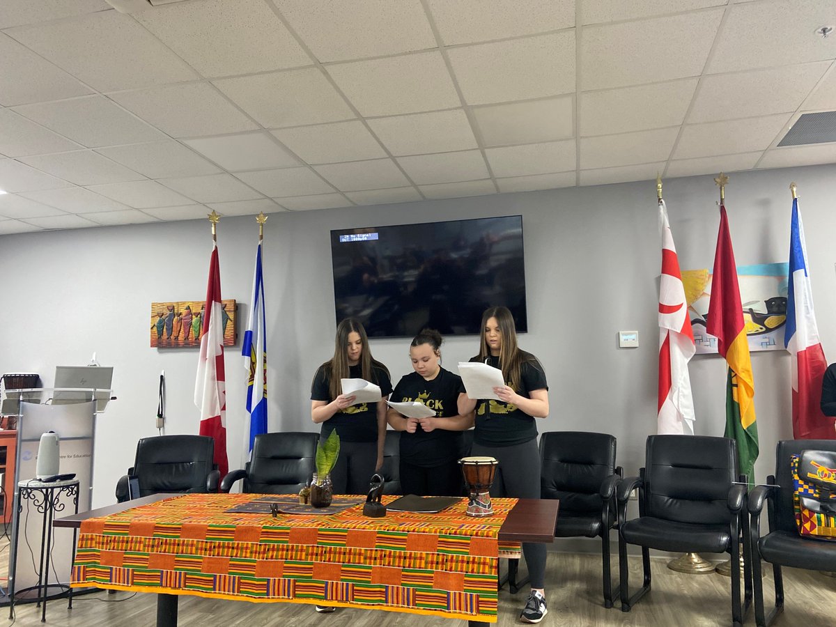 Thank you to the Kujichagulia Youth Group from <a href="/ChedECGA/">Chedabucto Education Centre/Guysborough Academy</a> who read “A World Without Black People” at yesterday’s Principals’ Meeting. You exemplify this year’s African Heritage Month theme, Legacy in Action: Celebrating Black Brilliance.