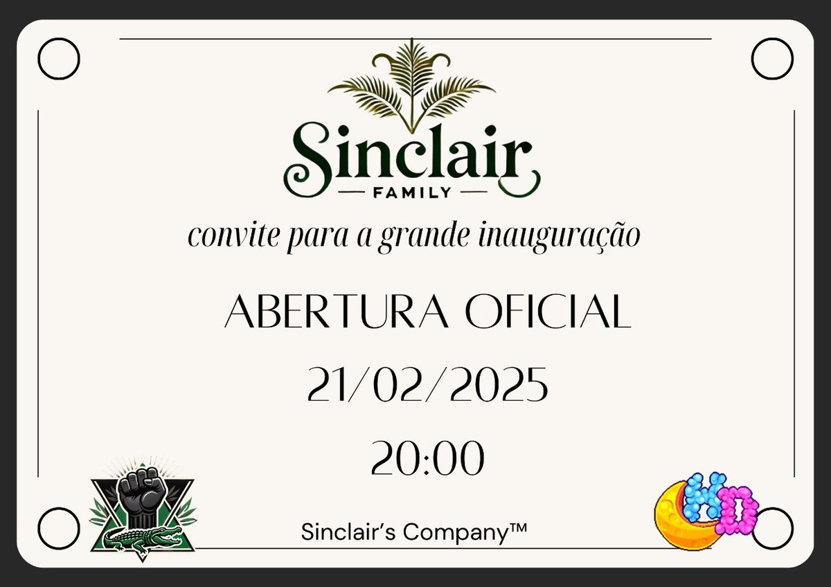 CerejinhaAzul ✨ (@hbcerejinhaazul) on Twitter photo Convite Especial - Inauguração da Central Sinclair!
Venha celebrar com a gente a grande inauguração da nossa central!
📅 21/02/2025 ⏰ 20hs
📍 Local: Habblet.City
🎙️Locução Habblet Dreams
Esperamos você! 🍻
Com carinho <a href="/SinclairRPG/">Sinclair RPG</a> zyo.se/SinclairRPG Convite Especial - Inauguração da Central Sinclair!
Venha celebrar com a gente a grande inauguração da nossa central!
📅 21/02/2025 ⏰ 20hs
📍 Local: Habblet.City
🎙️Locução Habblet Dreams
Esperamos você! 🍻
Com carinho <a href="/SinclairRPG/">Sinclair RPG</a> zyo.se/SinclairRPG