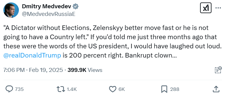 Ukrainian presidents since 2000  
- Leonid Kuchma 
- Viktor Yushchenko 
- Viktor Yanukovych 
- Oleksandr Turchynov 
- Petro Poroshenko 
- Volodymyr Zelensky  

Russian presidents since 2000
- Vladimir Putin 
- Dmitry Medvedev (with Putin as prime minister)