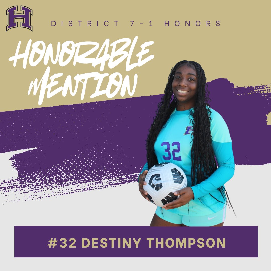Congratulations to our players for making Honorable Mention for our District💜⚽️