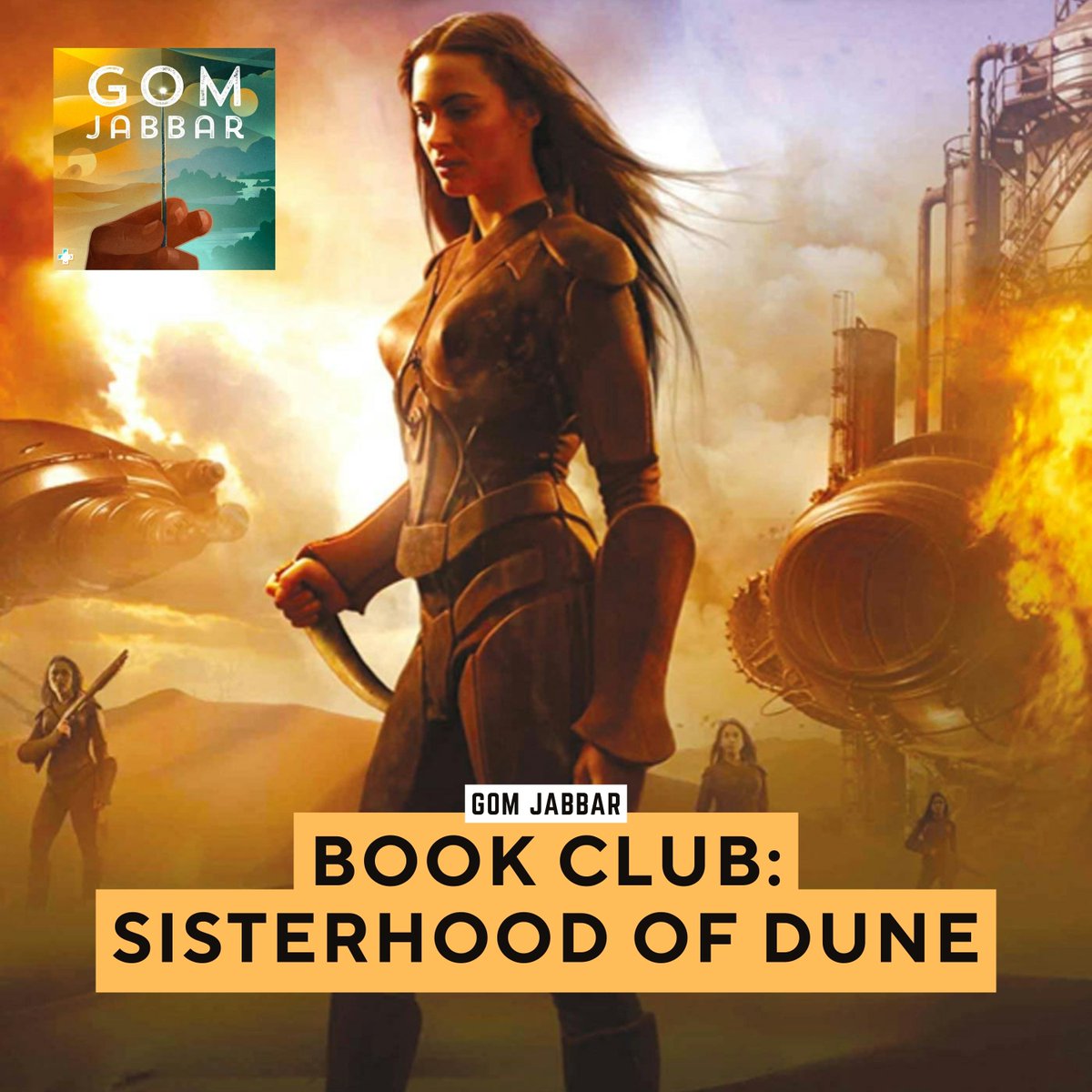 Patrons will be able to join <a href="/abu_zafar/">Abu Zafar</a> and <a href="/LeoWigginsVO/">Leo Wiggins</a> tomorrow for a live recording of our upcoming episode on Brian Herbert's prequel novel SISTERHOOD OF DUNE.

💌 patreon.com/GomJabbar